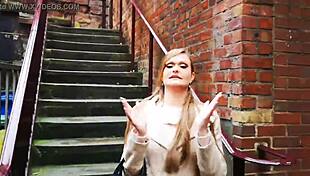 honour hypnotized to flash tits in public outdoor trick