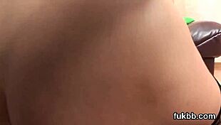 nasty looker feels extreme pleasure stretching her shaved twat during hardcore sex