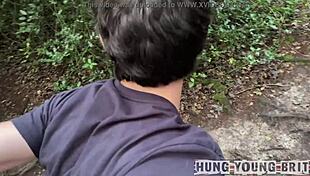 3 young 18+ sleazy uk lads fucking strangers in a wild british gay hookup 😈