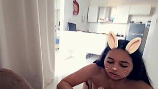 Mi Compañera de Clase Me Chupa la Polla y la Grabo con Snap