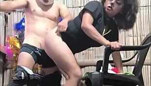 i adore my curly-haired indian brunette getting slammed on christmas.