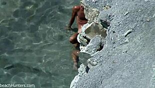 Beach couple engages in passionate sex part two