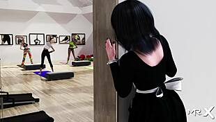 I feel excited touching that sexy ass in the hall during fashion business.