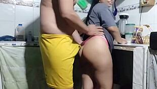 My guy thrusts in the kitchen for a nice fuck and cums inside 😘