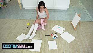 Painter craves tutor's cock!