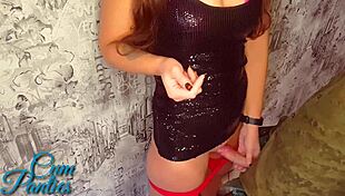 Cum On My Panties Before Nightclub!