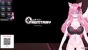 vtuber kanakovt teases catgirl pussy non stop