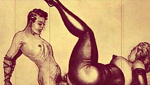 uh, stumbled on this old-school erotic drawing, so cool!