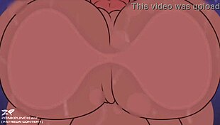 Cartoon furry gay airlock scene with cum and intense actions.