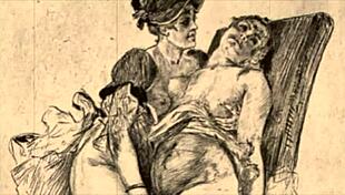 uh, stumbled on this old-school erotic drawing, so cool!