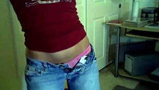 naughty girl tapes herself in homemade sex tape with teasing and natural tits