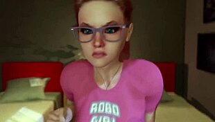 3D cartoon shemales get pregnant and fuck in a game