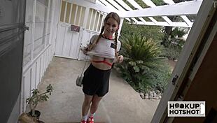 taylor sands gets cum on face then pussy fucked hard