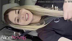 blonde thought flowers but got dick planted!