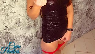 Cum On My Panties Before Nightclub!