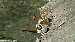 Beach couple engages in passionate sex part two