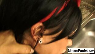 my bf videotaped me gettin pov fucked in the kitchen