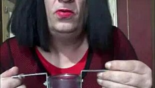 I’m so nervous but watching this bisexual crossdresser fill up is wild