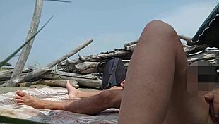 Public Beach Flashing with Squirting and Cumshot by Misscreamy