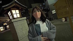 Asian Babe Gives Intense Blowjob and Cumshot