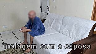 i blindfolded my wife and hid my friend in the closet, he joined during our sex.