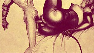 uh, stumbled on this old-school erotic drawing, so cool!