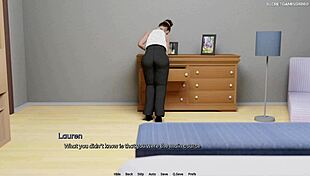 stepmom blows pervert in bed for heart problems part 02 - 3d hentai game 😏