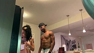 Latina babe takes big black cock