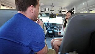 he paints my face on the bus