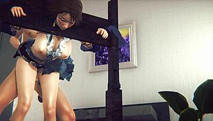 In final fantasy hentai, yuna performs oral and anal sex in detailed anime style.