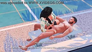 courtside passion - 3d hentai - preview version