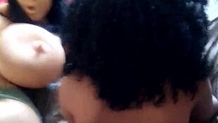 taggin aisha doll's big ass from behind with fabiana doll's big tits in threesome