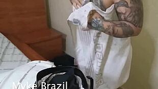 Tatuda Fogosa Sucks Two Big Dicks So Well! 🔥