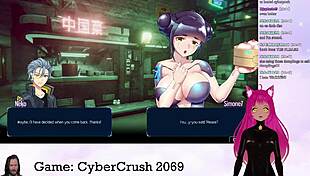 vtuber lewdneko plays cybercrush 2069 part 1 😈