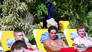 Hungry Jocks Devour Big Cocks In This Monster Orgy!