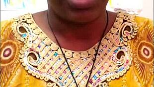 Ebony milf slut rates her pussy while choosing sofa sex over chair