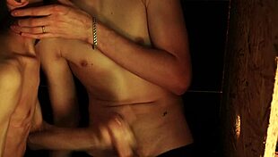 Twink wonders at the glory hole blowjob