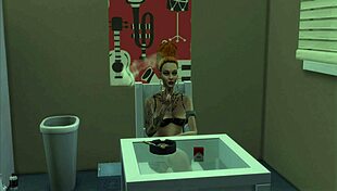 does the invalid want sex? the tattooed girl blows him in hentai anime