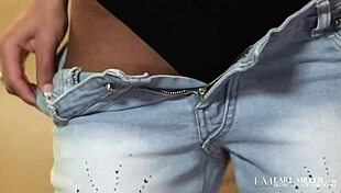 Slender Coed Reagan Manx Finger Fucks Her Tight Hairless Twat On The Couch