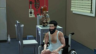 does the invalid want sex? the tattooed girl blows him in hentai anime