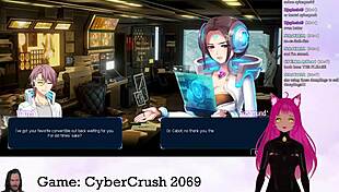 vtuber lewdneko plays cybercrush 2069 part 1 😈