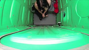 Holy shit, porta gloryhole blowjobs at construction site!