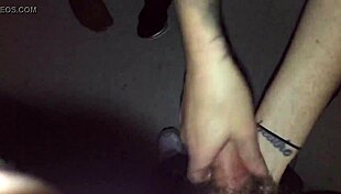 TATTOED CHICK SUCKS STRANGER IN VIDEO BOOTH