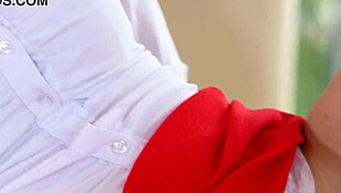 Hey, Rebecca, check out that plumber's big pipe, she says.