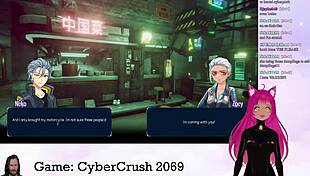 vtuber lewdneko plays cybercrush 2069 part 1 😈