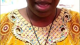 Ebony milf slut rates her pussy while choosing sofa sex over chair