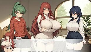 Spirit Harem Hentai Game Ep 1: She Makes Master Cum Between Gigantic Breasts