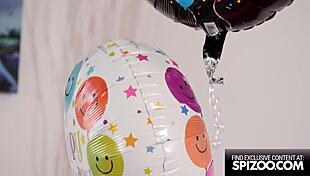 i celebrate my birthday with jenna foxx and sonia harcourt in lingerie, licking their natural tits and big asses before fucking their pussies hard