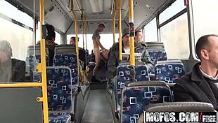 Lindsey Olsen gets ass-fucked on the public bus 😈
