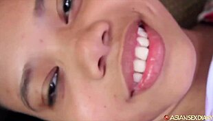 Bubbly-Assed Asian Gf Gets Both Holes Ferociously Fucked And Creampied In Pov